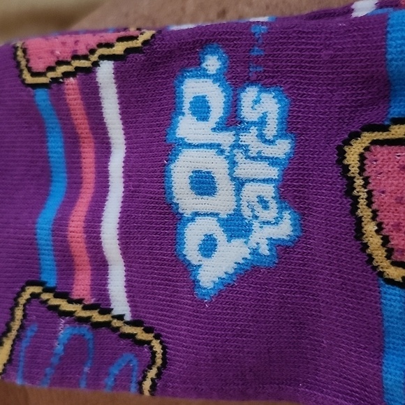 4/$25 Pop Tarts Novelty Crew Socks NEW Unisex Collectible - Picture 2 of 7